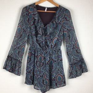 XHilaration multi-color romper